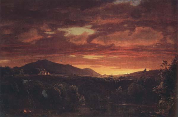Frederic E.Church Twililght oil painting image
